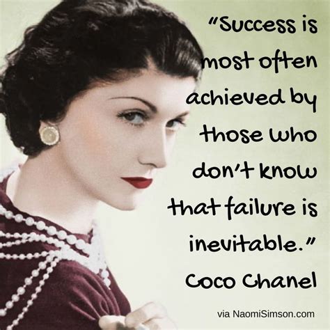 coco chanel quotes about success